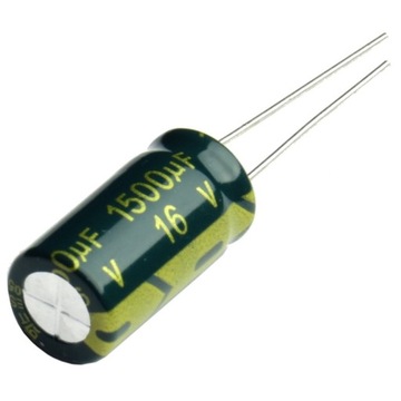 Kondensator elektrolityczny 1500uF 10X20 16V x2szt