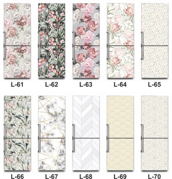 Самоклеящаяся НАКЛЕЙКА на холодильник, шпон 65х180см.