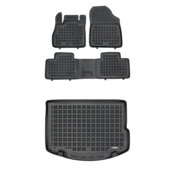 Sada černých koberců gumová podložka Renault Scenic IV 2016-2020