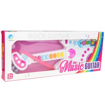 ИНТЕРАКТИВНАЯ РОК-ГИТАРА ДЛЯ ДЕТЕЙ С ОСВЕЩЕНИЕМ ИГРОВОЙ МУЗЫКАЛЬНЫЙ ИНСТРУМЕНТ LED