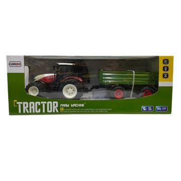 Трактор с дистанционным управлением + прицеп Трактор STRONG СЕРИИ MAŁY FARMER PREZE