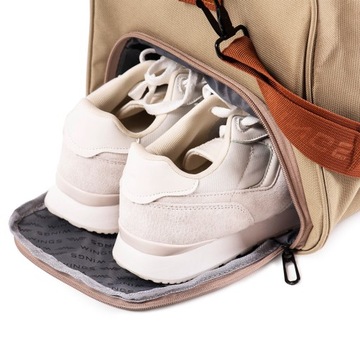 TRWAŁA TORBA PORÓŻNA WEEKENDOWA SPORTOWA 35L WINGS 003C