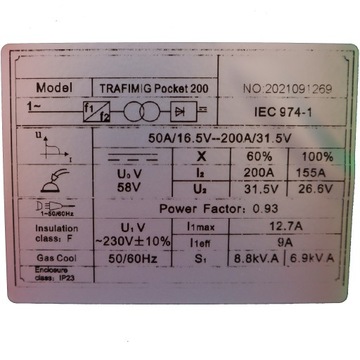 Сварочный аппарат Trafilux TRAFIMIG POCKET 200 migomat