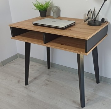 СТОЛ MODERN RUMBA II LOFT, ДУБ ARTISAN, ЧЕРНЫЙ