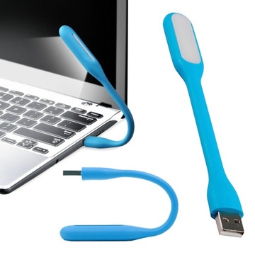 Силиконовая USB-лампа для ноутбука, 6 светодиодов, сильная