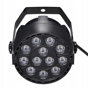SWIATLO SCENY DMX512 12 LED 8 KANAŁÓW RGBW 30W