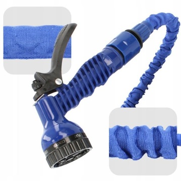 СОЕДИНИТЕЛИ ГИБКОГО САДОВОГО ШЛАНГА ПРЕМИУМ, 20–60 м, ПИСТОЛЕТ 7 РЕЖИМОВ