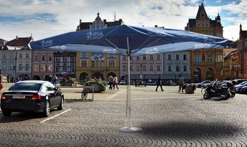 Большой садовый зонт 4х4, 200 кг, квадратный, прямоугольный, польский, ПИВНОЙ БАР