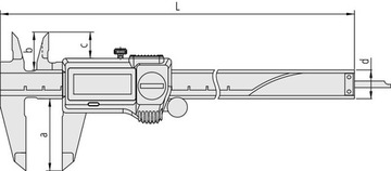 Электронный штангенциркуль Mitutoyo 150 мм.