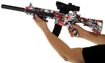Автоматическая винтовка с шариками, гелевыми патронами и прицелом, автоматический пистолет М416