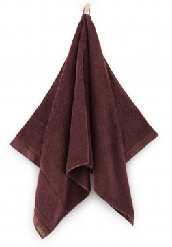 ZWOLTEX 2 Ręczniki QUEEN Bordo Kolekcja PREMIUM 70x140 i 50x100
