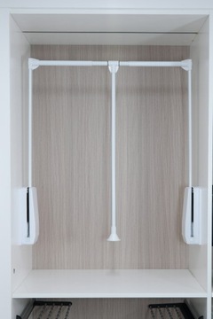 ПАНТОГРАФ Штанга для гардероба - БЕЛЫЙ/БЕЛЫЙ 69-94 см