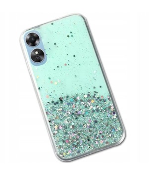ETUI SHINE BROKAT DO OPPO A17 SZKŁO