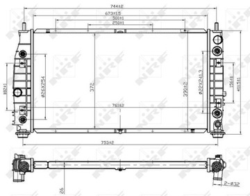 54260 NRF RADIÁTOR DAEWOO MATIZ 98-
