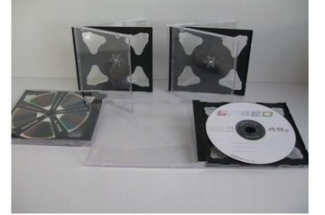 Pudełka na płyty CD x 2 STANDARD CZARNE 20 szt