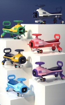 GRAVITY RIDE ON ДЛЯ РЕБЕНКА Автотолкач со СВЕТЯЩИМИСЯ СВЕТОДИОДНЫМИ РЕЗИНОВЫМИ КОЛЕСАМИ