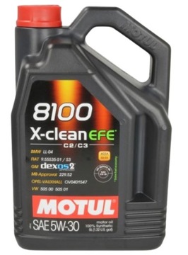 OLEJ MOTUL 5W30 5L X-CLEAN 8100 EFE C2/C