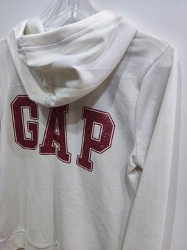 GAP bluza damska kremowa zamek bawełna brokat S