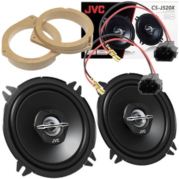 JVC Głośniki samochodowe 130mm 13cm do OPEL Astra G H Combo D Corsa C D E