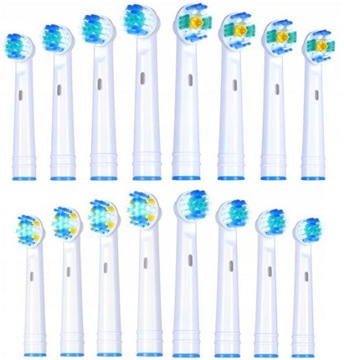 Uniwersalne Końcówki Do Szczoteczek Oral-B - 4 Modele 16 sztuk