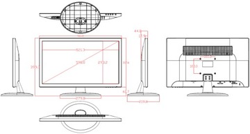 Монитор Hikvision DS-D5024FC черный