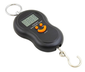 Крючковые весы, рыболовные, багажные и туристические весы до 50 кг.