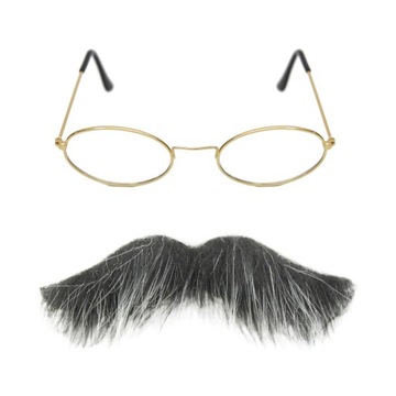 STRÓJ DZIADEK STARUSZEK OKULARY WĄSY 2el