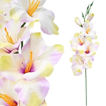 SZTUCZNY KWIAT MIECZYK 53CM DEKORACJA POJEDYNCZY PIK OZDOBA STROIK FLORET