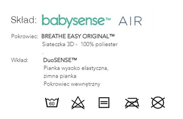 Babysense AIR Оригинальный матрас для малышей.