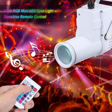 15W RGB Led Mini Spot Spot Light с дистанционным управлением