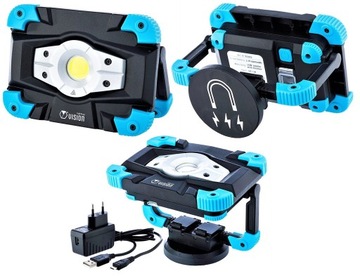 PROFESJONALNA LAMPA ROBOCZA LED 1000LM POWERBANK