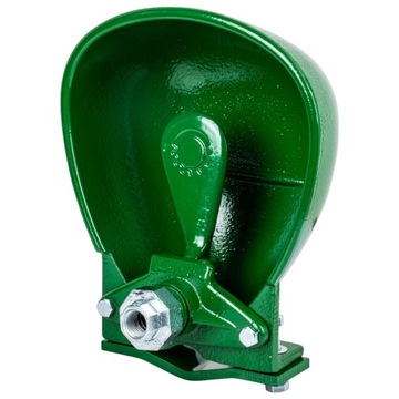 Поилка для КРС и лошадей с язычком, КОМПЛЕКТ 3л, чугун + ниппель + хомут