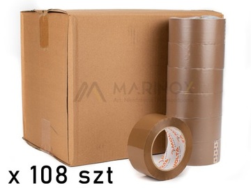 TAŚMA Pakowa MOLTA 48x132y - BRĄZ Solvent - 108szt