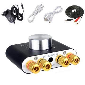 Wzmacniacz BT AUX USB 100W RMS Karta Dźwiękowa Odbiornik Bluetooth DAC US