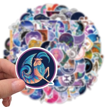 NAKLEJKI STICKERBOMB MIX ZODIAK WLEPY 100 SZT