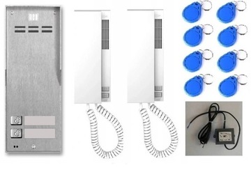 domofon 2 rodzinny ACO FAM-P-2NPACC NT natynkowy czytn RFID unifony