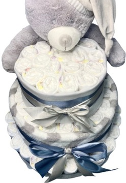 ГИГАНТСКИЙ торт из подгузников Pampers, 100 штук + открытка!