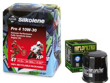 Olej do motocykla SILKOLENE PRO 4 10w30 + FILTR