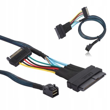 SAS SFF 8643–SFF 8639 15-контактный мини-кабель линии электропередачи