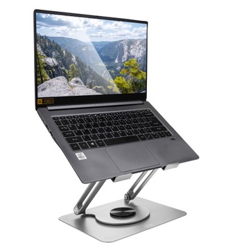 РЕГУЛИРУЕМАЯ ПОДСТАВКА ДЛЯ НОУТБУКА, ПОВОРОТНАЯ НА 360°, СТОЛ ДЛЯ НОУТБУКА ДО 17 ДЮЙМОВ