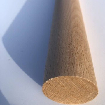 Kołek bukowy gładki 100 cm 20mm drążek drewniany