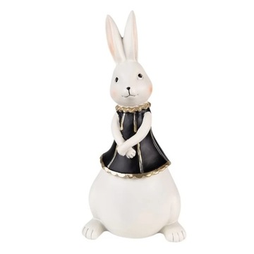 Figurka Zająca w Czarnym Ubraniu 23 cm A Clayre