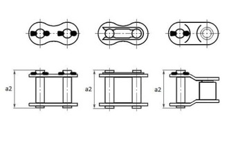 Прямое звено цепи Clip Lock 06B-1 KMC