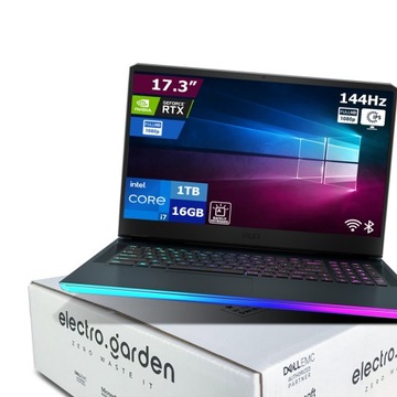 Komputer gamingowy MSI GE76 Raider i7 16GB 1TB SSD RTX3060 BLK-RGB W10H