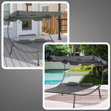 СТУЛ ДЛЯ ПЛЯЖНОГО САДА СТУЛ ДЛЯ 2 ЧЕЛОВЕК БОЛЬШОЙ СТУЛ С ТЕРРАСОЙ НА КРЫШЕ GARDEN XL