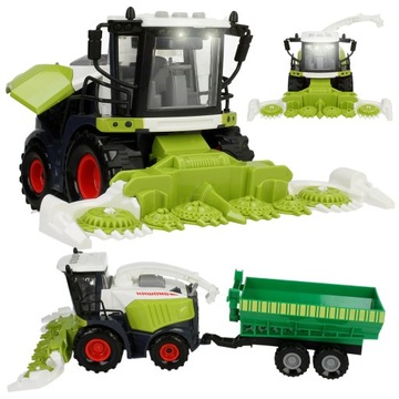 Kombajn Zbożowy Traktor z Przyczepą Farma Ruchome elementy Maszyny Rolnicze