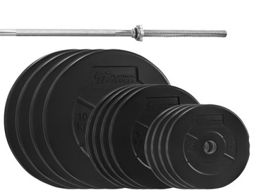 PLATINUM FITNESS ZESTAW OBCIĄŻENIA 95KG OBCIĄŻENIE BITUMICZNE BITUMIKI 29MM