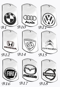 Брелок для ключей AUDI VW Nissan с выгравированным вашим именем