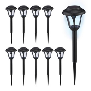 10x lamp solarnych ogrodowa wbijana oświetlenie