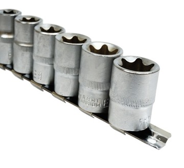 KLUCZE NASADOWE TORX 9el E10-E24 NASADKI 1/2 TORX